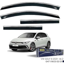 MSP Vw Golf 8 ile Uyumlu Cam Rüzgarlığı Kromlu 2021-4'LÜ