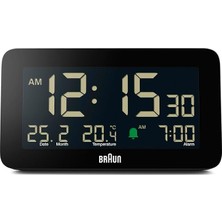 MSP Dijital Çalar Saat, Tarih, Ay ve Sıcaklık Göstergesi, Negatif LCD Ekran, Hızlı Ayarı, Artışlı Bip Alarmı, Siyah, BC10B Modeli (1'li Paket)'