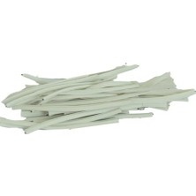 aklow akyoleticaret Bağlama Teli Tel Klips Pvc Kaplamalı Beyaz 500 G Takribi 500 Adetli 1 Paket