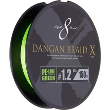 MSP Craft Dangan x Braid Ip Dbx8 Pe 1.2/0.16MM/25LB/11.34KG/150 Metre Yeşil