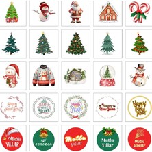MSP Karışık 175 Adet Yılbaşı Sticker Seti, 5 Sayfa