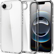 MSP iPhone 17E / 16E ile Uyumlu Kılıf Ultra Hybrid Sararmaya Dayanıklı Şeffaf Kapak - ACS09160 (Spigen Tr Garantili)