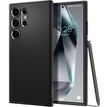 MSP Galaxy S24 Ultra ile Uyumlu Kılıf Liquid Air Kaymaz Dokulu Yüzey Siyah Kapak - ACS07287 (Spigen Tr Garantili)