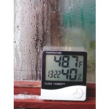 MSP 3 Adet Dijital Termometre Sıcaklık ve Nem Ölçer Masa Saati Alarm