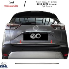 MSP Oto Aksesuar Krom Bagaj Alt Çıtası 2017-2021 P.çelik Opel Crossland x ile Uyumlu