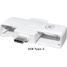 MSP ACR39U-NF Iı Usb-C Pocketmate Kart Okuyucu, Eıd Akıllı Kart Kompakt Tip-C, Beyaz