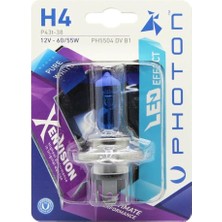 MSP Ampul H4 12V 60/55W Xen Vision (Tekli Blister) (Beyaz Işık) 6000K Pht PH5504 Dv B1