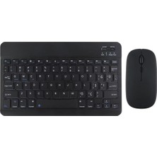MSP Galaxy Tab S9 Fe Plus X610 12.4 '' Ile Uyumlu Bluetooth Özellikli Klavye Mouse Set Siyah