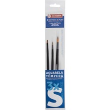 MSP Art Creatıon 3'lü Suluboya Fırça Seti (Small)