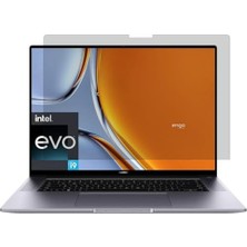 aklow akyoleticaret Huawei Matebook 16S I9 16 Inç Uyumlu Hayalet 9h Temperli Nano Cam Ekran Koruyucu, Anti-Spy Gizlilik, Parlama Önleyici