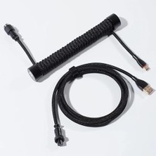 MSP Sarmal Aviator USB To Type-C Mekanik Klavye Uyumlu Oyuncu Kablosu, 1.85M, Siyah