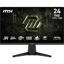 MSP 23.8 Mag 245F X24, Gaming Monitör, Fhd, 16:9, Flat, Rapid Ips, 240Hz, 0.5ms (Gtg Min.), Freesync Premium
