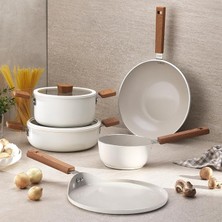 MSP Ceramoni Seramik Krep Tava 26 Cm-Krem