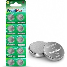 MSP x Poundmax AG10, LR54,1,5V Alkalin Düğme Pil