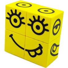 MSP Manyetik Puzzle Suratlar - 4 Mıknatıslı Küp - Emojiler - Duygular