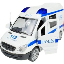 MSP Sesli Metal Polis Aracı Çek Bırak Metal Devriye Arabası Kapıları Açılan Aracı 15