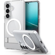 MSP Galaxy S26 ile Uyumlu Magnet Kılıf Ultra Hybrid S Mag Fit Metal Stand Özellikli Sararmaya Dayanıklı Beyaz Şeffaf Kapak - ACS11061 (Spigen Tr Garantili)