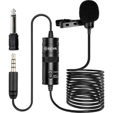 MSP By-M1 Akıllı Telefon ve Canon/nikon Kamera Için 3,5 mm Lavalier-Mikrofon, Siyah, Kullanma Kılavuzu Ingilizce Dil