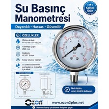 MSP Plus Manometre 0-10 Basınç Ölçer - Basınç Göstergesi