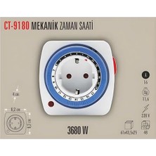 MSP CT-9180 Mekanik Zaman Saati Fiş Tipi 3680W