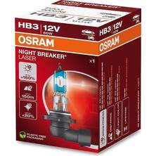 MSP Ampul Night Breaker Laser Hb3 12V 60W%150'YE Kadar Fazla Işık 150M'YE Kadar Fazla Görüş Açısı,%20'ye Kadar Beyaz Işık 9005NL