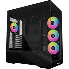 MSP Li Vector V100R Siyah E-Atx Kasa - Siyah, Atx Desteği, Mesh Ön Panel, Temperli Cam (G99.V100RX.00 G99.V100RX.01)