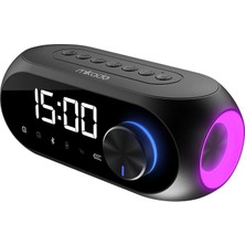 MSP Md-W7 1200MAH 5W Siyah Bluetooth-Aux-Derece-Usb-Fm (Radyo) Alarmlı Saat Speaker Speaker
