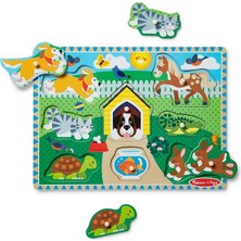 MSP & Doug 19053 Ahşap Tutmalı Yapboz, Evcil Hayvanlar