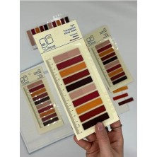aklow akyoleticaret 10 Renkli Cetvelli Sonbahar Kahverengi Tonları Indeks Sticker/index/postit/post-It/kitap Ayracı/not Kağıdı