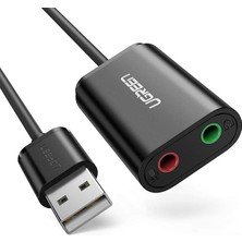 MSP Harici 3.5 mm USB Ses Kartı, Siyah