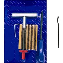 MSP Lastik Tamir Metal Set - 5 Adet Kısa Fitil - Fitil Atma Aleti ve Yedek Ucu
