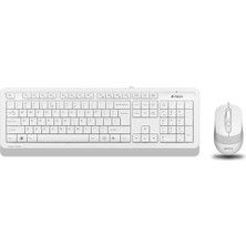 MSP F1010 Q USB Türkçe Fn-Multimedya Klavye+Optik 1600DPI Beyaz Mouse Set