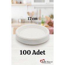 MSP Tabak 100'LÜ 17 cm Beyaz Kullan At Tabak