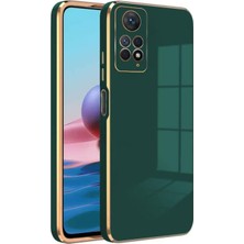 MSP Xiaomi Redmi Note 11S ile Uyumlu Kılıf Zebana Golden Silikon Kılıf Yeşil