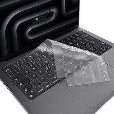 MSP Apple MacBook Pro 16 Inç M5 Pro M5 Max A3428 A3429 ile Uyumlu Türkçe Q Şeffaf Klavye Koruyucu Kılıf