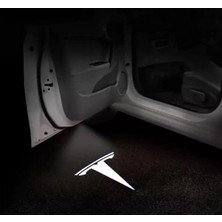MSP Model Y ile Uyumlu Araç Kapısı Hd LED Projektör Işığı (Logo) - Yüksek Çözünürlük