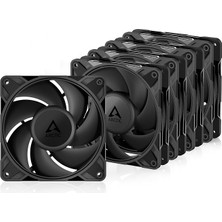 MSP P12 Pro Pst - 5'li Paket - Güçlü Premium Fan, Y-Kablo Ayırıcılı 120 mm Pwm Fan, 600-3000 Rpm, 0 Rpm <% 5 Pwm, Akışkan Dinamik Rulman, 4-Pin - Siyah