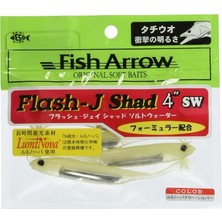 MSP Arrow Flash-J Shad Sw 4" (5 Adet/paket) #L134 Luminova Glow/silver Olta