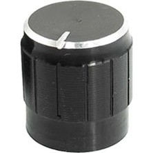 MSP Alüminyum Pot Başlığı 6mm Tırtıklı Mil 6mm Siyah Metal Potansiyometre Rotary Enkoder Ses Voltaj