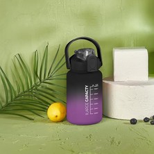 MSP Home - Briella 1000 ml Pipetli Motivasyon Matara (Mor - Siyah)