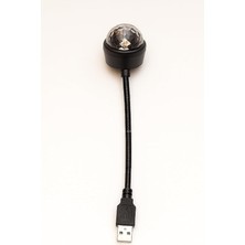 MSP Araç Içi LED Işık USB Disko Topu Çok Renkli 9 Modlu Tavan ve Ayak Altı Aydınlatma Ses Kontrollü Mini Projektör Parti Atmosfer Lambası
