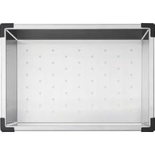 MSP Evye Içi Süzgeç- 40CM x 28CM x 12.5cm Paslanmaz Çelik Mutfak Evye Kevgiri, Meyve Sebze Yıkama ve Kurutma Sepeti Platinum Stain Inox