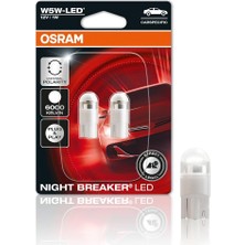 MSP Night Breaker LED W5W - Carspecicic, 6.000 K, Ilk Sokak Onaylı Yedek Lamba, Modele Özel Park Lambası/konum Işığı/iç Mekan Aydınlatması