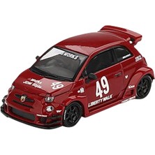 MSP Mini Gt Lb-Works x Abas Works Abarth 595 Red Diecast Model Araba