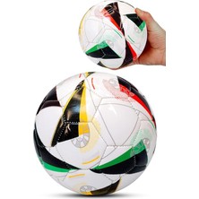 MSP Topu Renkli Euro Parlak Katmanlı Çocuk Mini Futbol Topu No:1 Iç Mekan Minik Top F88