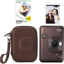 MSP Mini Liplay Hybrid Deep Bronze Fotoğraf Makinesi 20'li Film Liplay Çantalı Set (Deep Bronze)