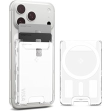 MSP Magsafe Destekli Cüzdan Ultra Hybrid Mag Fit (3 Kartlık) Şeffaf - AFA07148 (Spigen Tr Garantili)