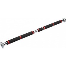 MSP Spor Ayarlanabilir Tam Boy Süngerli Kırmızı Koridor Barı 80X130 -Fitness Barı-Push Up-Kol-Omuz-Sırt-Biceps-Pull-Up- Barfiks Demiri-Spor-Egzersiz-Gym-Evde Spor Siyah - Kırmızı