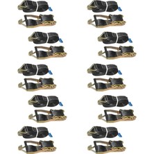 MSP Sg-60 50MM 2 Inç Spanzet 10 mt 2500-5000DAN 10 mm Çift J Kanca 1.1 Yük Gerdirme Halatı (4)