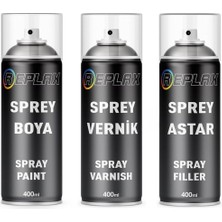 MSP Ezw Çelik Gri ile Uyumlu Sprey Rötuş Boyası + Vernik + Astar
